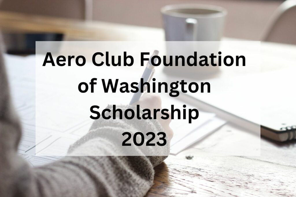 Aero Club Foundation of Washington Scholarship 2023